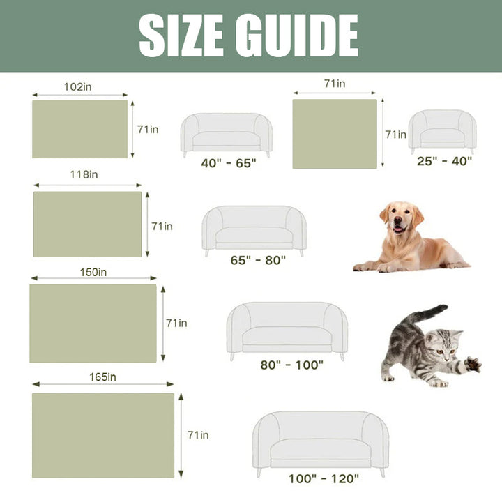 Luxurious waterproof chenille sofa cover, non-slip design, available in multiple colors. Versatile and stylish for all season