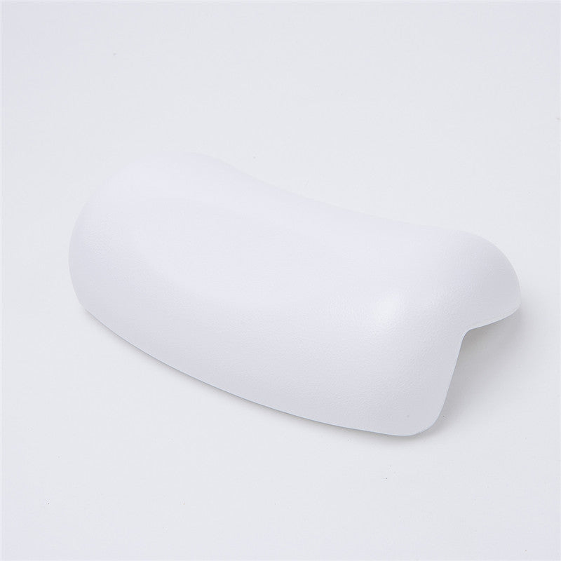 Plush spa bath pillow for luxurious comfort. Provides excellent head & neck support for deep relaxation in your bath.