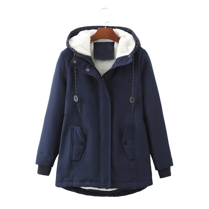 Warm women's Aurora parka, luxurious and stylish winter coat perfect for extreme cold weather.