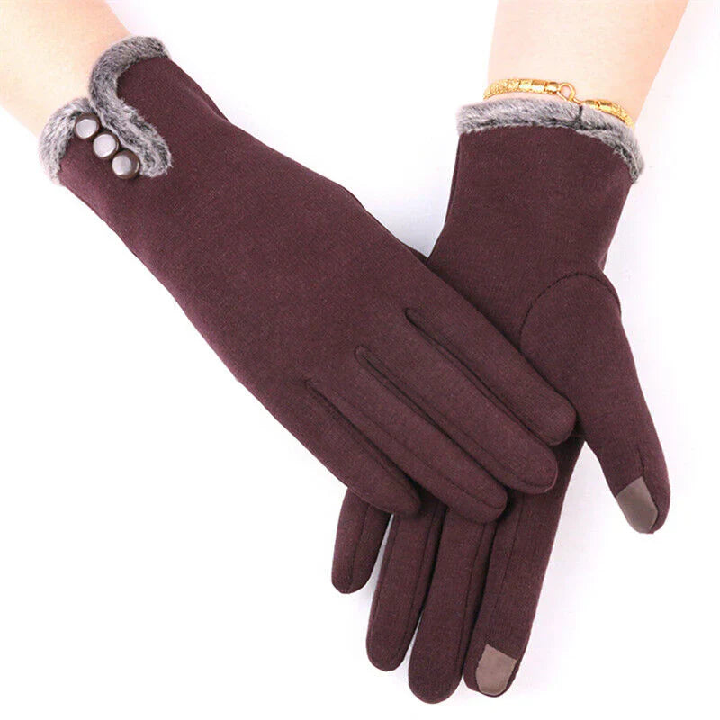 Soft & warm women's luxury touchscreen gloves. Perfect cozy winter accessory or thoughtful gift idea.