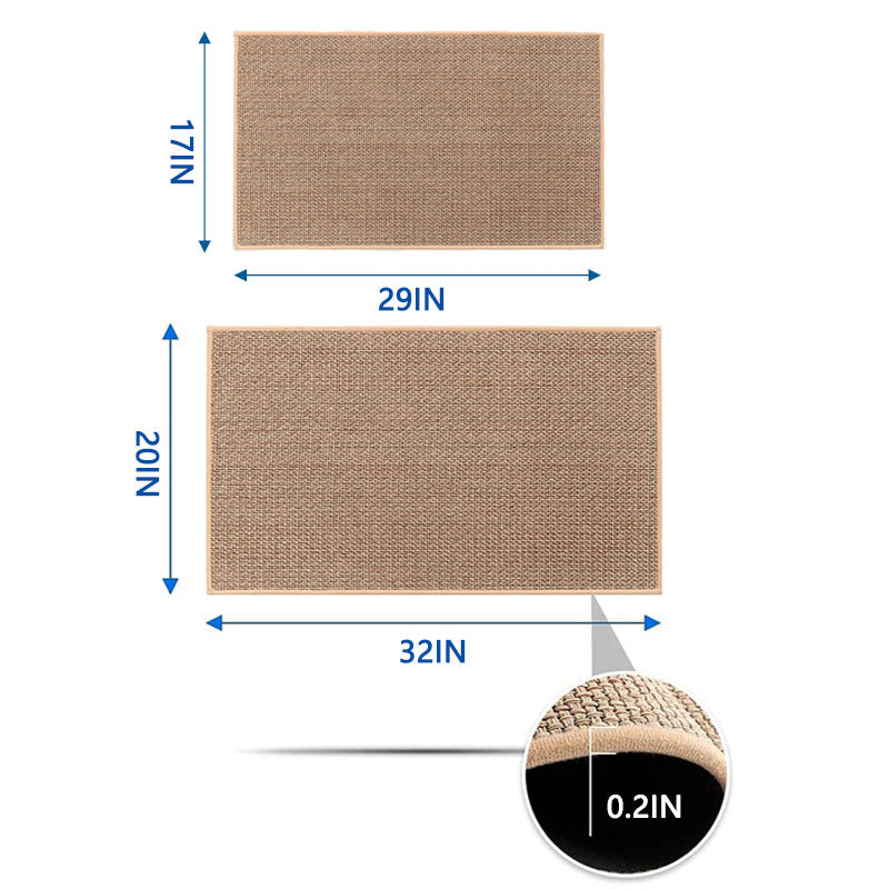 Machine washable woven indoor door mat with a timeless weave pattern, non-slip backing, and plush polypropylene surface.