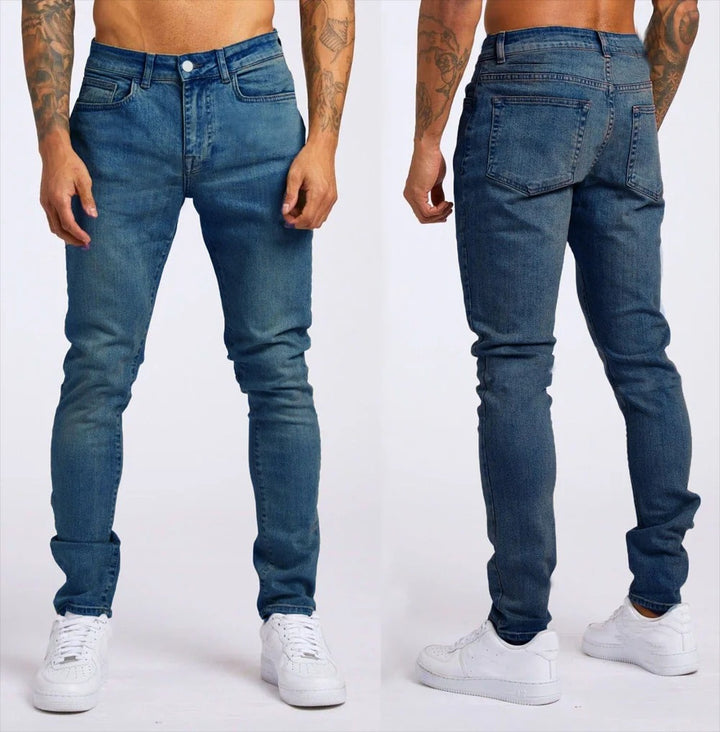 Men's Tapered Fit Stretch Denim Joggers