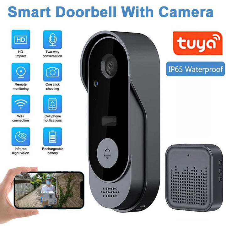 Smart Video Doorbell with Long Battery & HD Camera