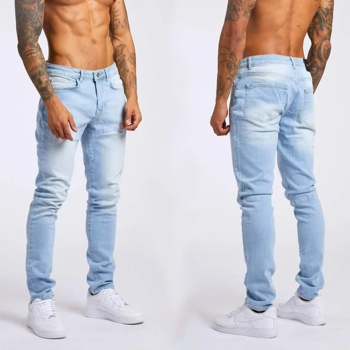Men's Tapered Fit Stretch Denim Joggers