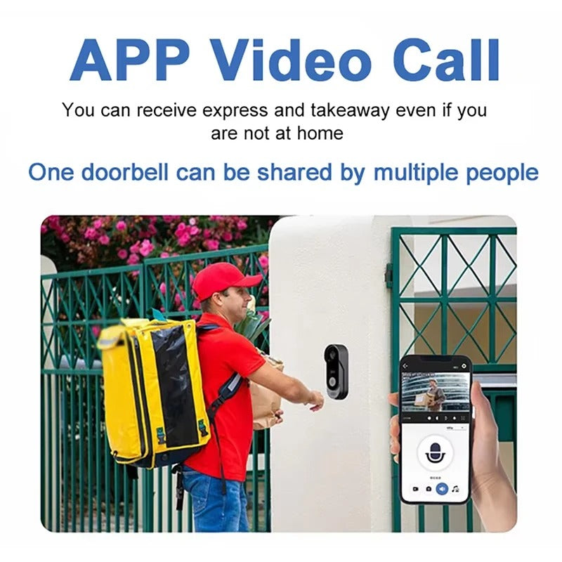 Smart Video Doorbell with Long Battery & HD Camera