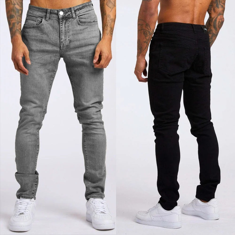Men's Tapered Fit Stretch Denim Joggers