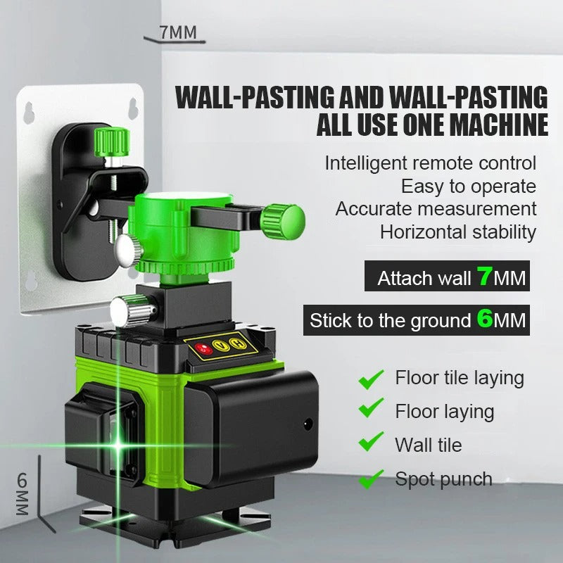 16-Line 4D Laser Level for Professional Precision Measurements