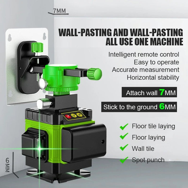16-Line 4D Laser Level for Professional Precision Measurements