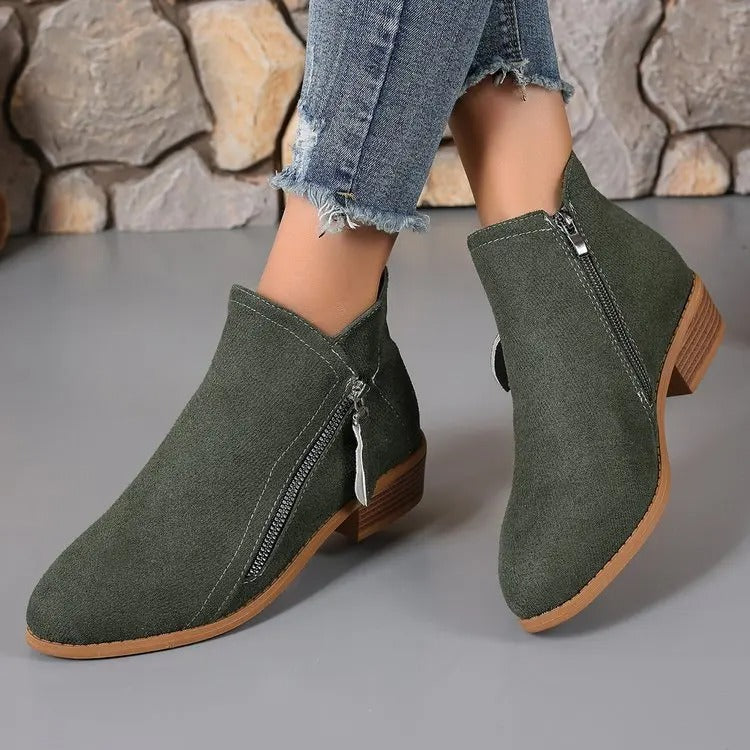 Women's Vintage-Inspired Summer Ankle Boots