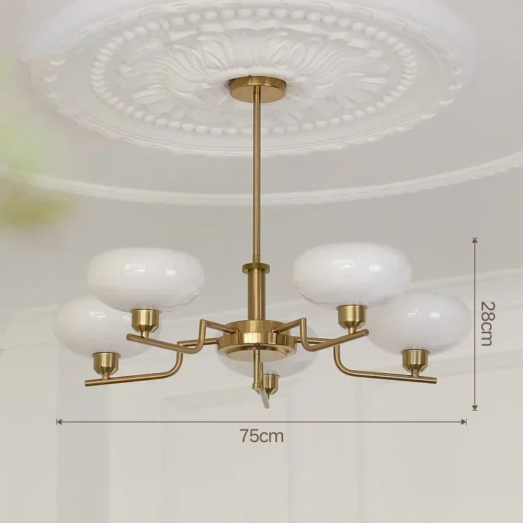 Medieval chandelier with Bauhaus style, featuring elegant details and multiple light fixtures, for home decor.