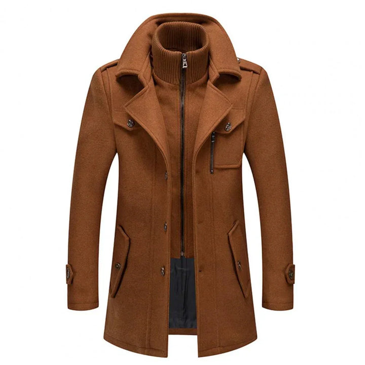 Stylish men's 2-piece winter coat. Versatile jacket offering warmth & smart casual fashion for cold weather.