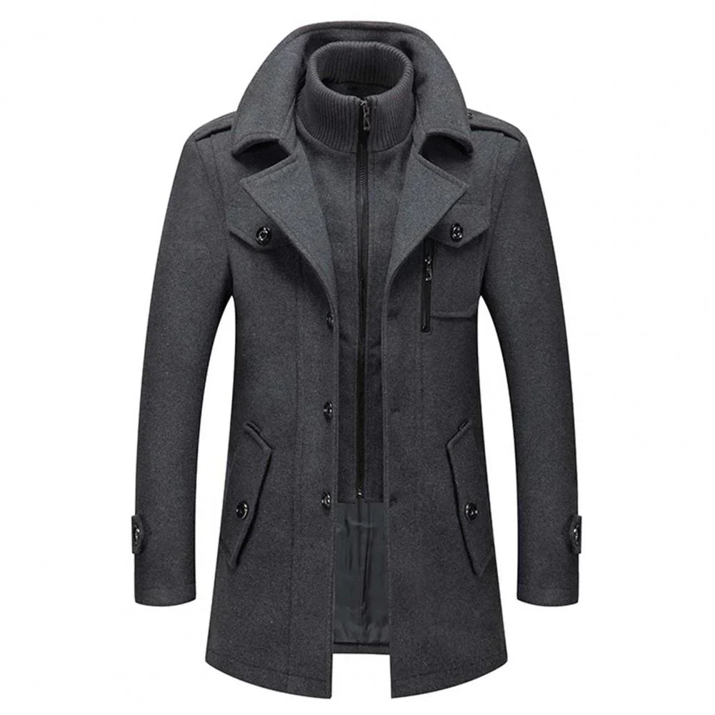 Warm men's insulated winter coat. Durable 2-piece outerwear, ideal for extreme cold & winter fashion.