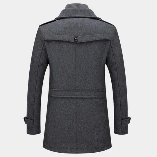 Modern men's 2-piece winter coat. Provides ultimate warmth & style for cold weather. Versatile jacket.