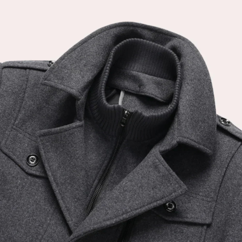 Versatile men's winter coat, 2-piece design. Warm & stylish outerwear for ultimate cold weather protection.