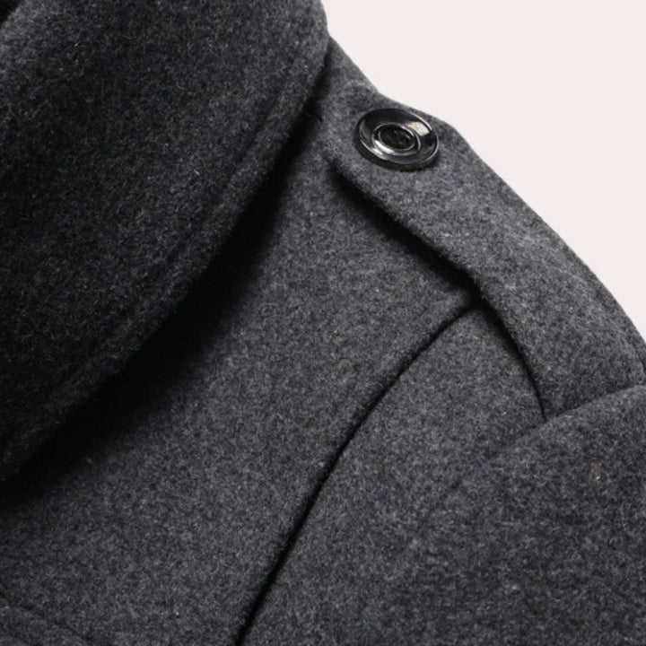 Durable men's 2-piece winter outerwear. Provides ultimate warmth & style, ideal for cold weather conditions.