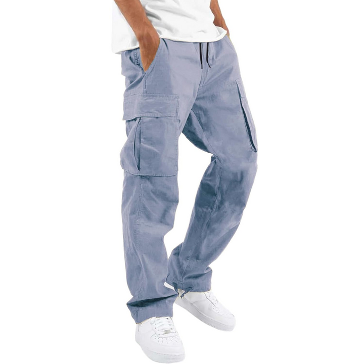 Versatile men's fashion cargo joggers, offering comfort and modern style.