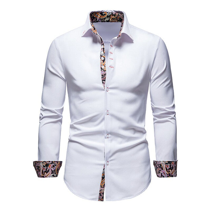 Men's Arvid slim fit dress shirt, long sleeve, ideal for formal wear & business attire.
