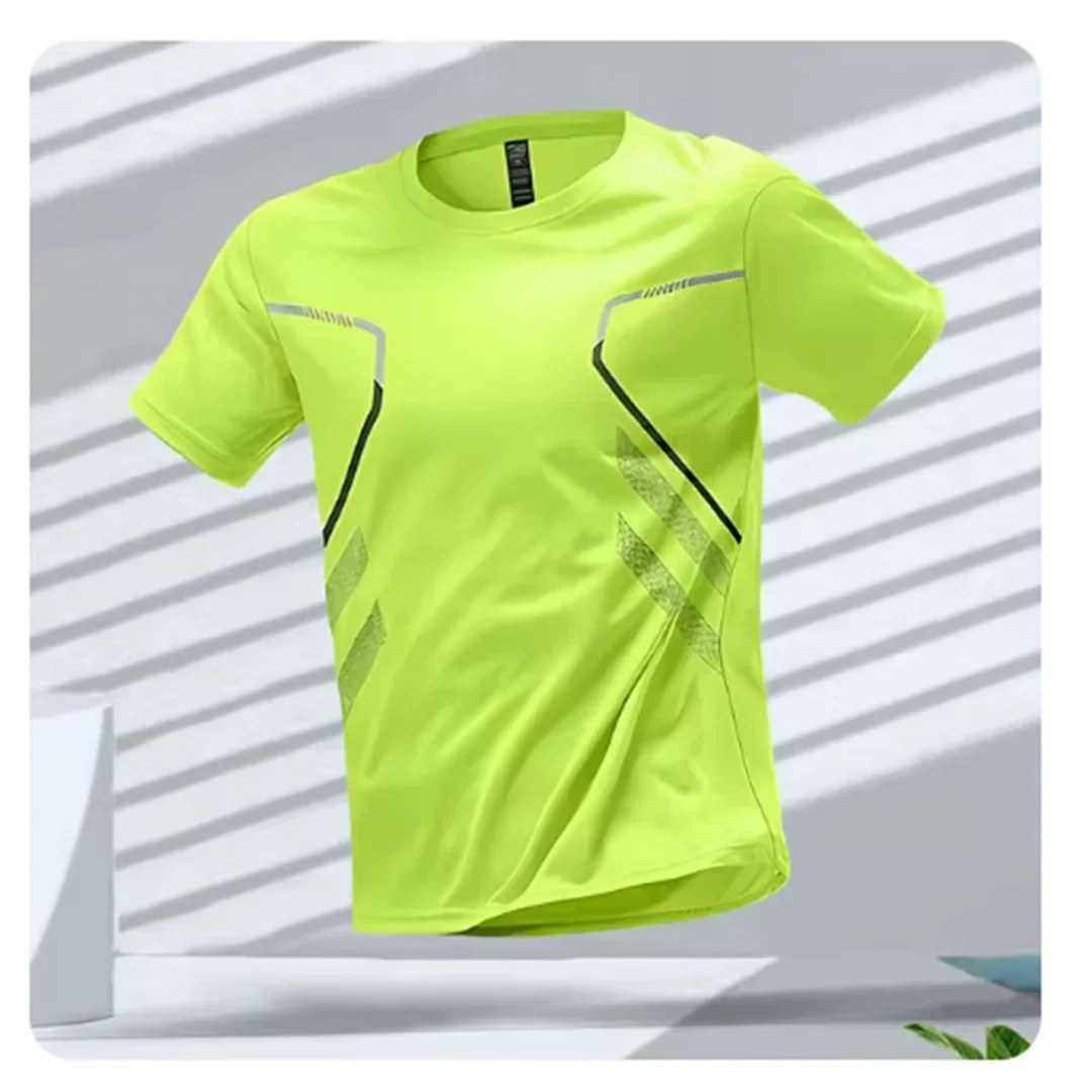 Lightweight men's workout t-shirt designed for ultimate comfort and breathability during gym training sessions.