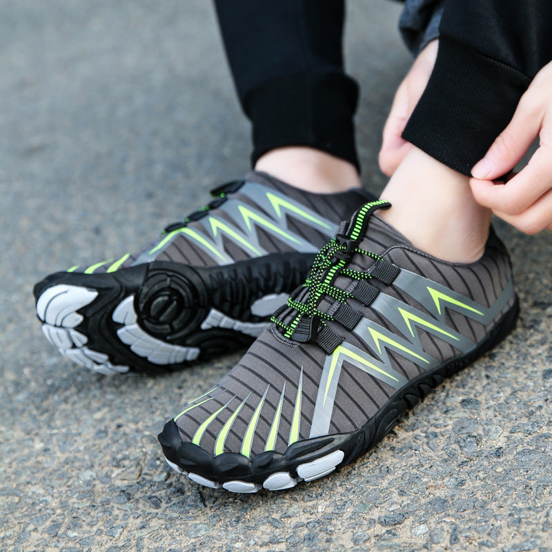 Men's versatile training barefoot shoes for gym, running & hiking. Flexible athletic footwear.