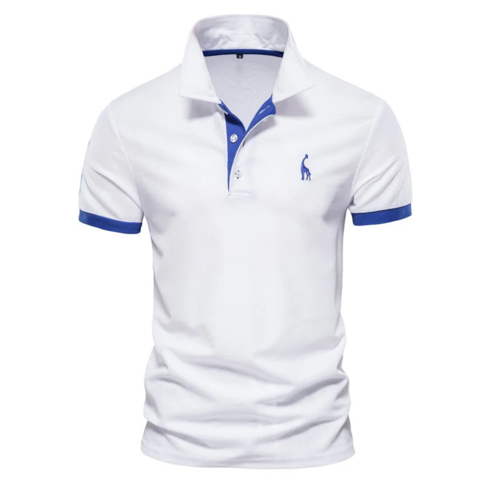 Men's Baron Polo Shirt, a classic & stylish short sleeve top. Comfortable men's apparel for versatile smart casual looks.