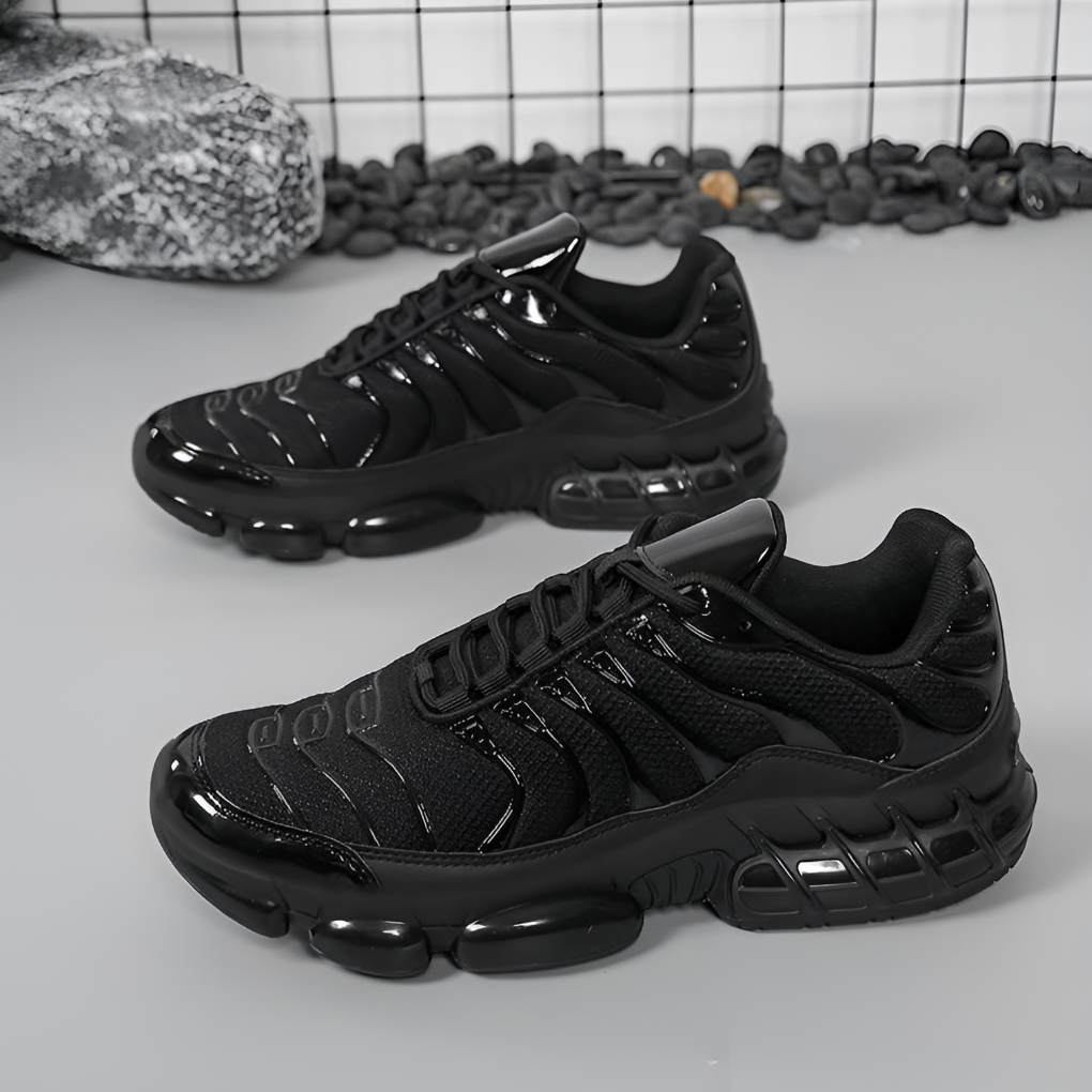 Men's black steel toe safety shoes, durable lace-up work boots for ultimate worksite protection.