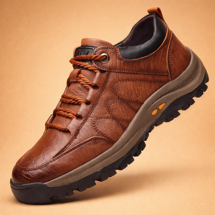 Men's casual hand-stitched shoes, designed for all-day comfort and support. Durable everyday walking footwear.