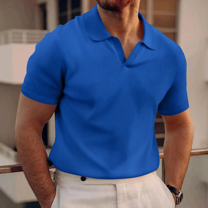 Stylish men's classic fit polo shirt. Short-sleeve, comfortable & versatile for everyday casual and summer fashion.