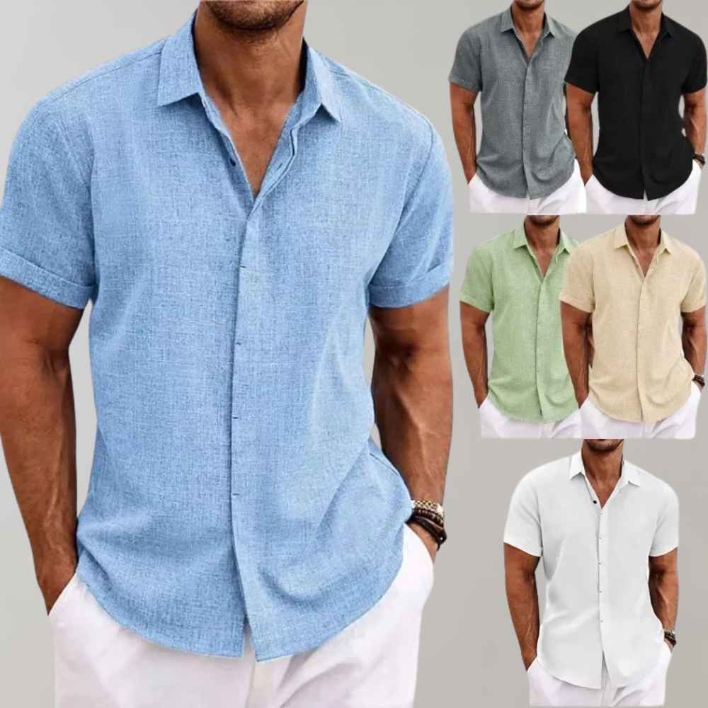 Men's classic polo shirt, Harrison, a versatile smart casual top offering effortless style & comfort.