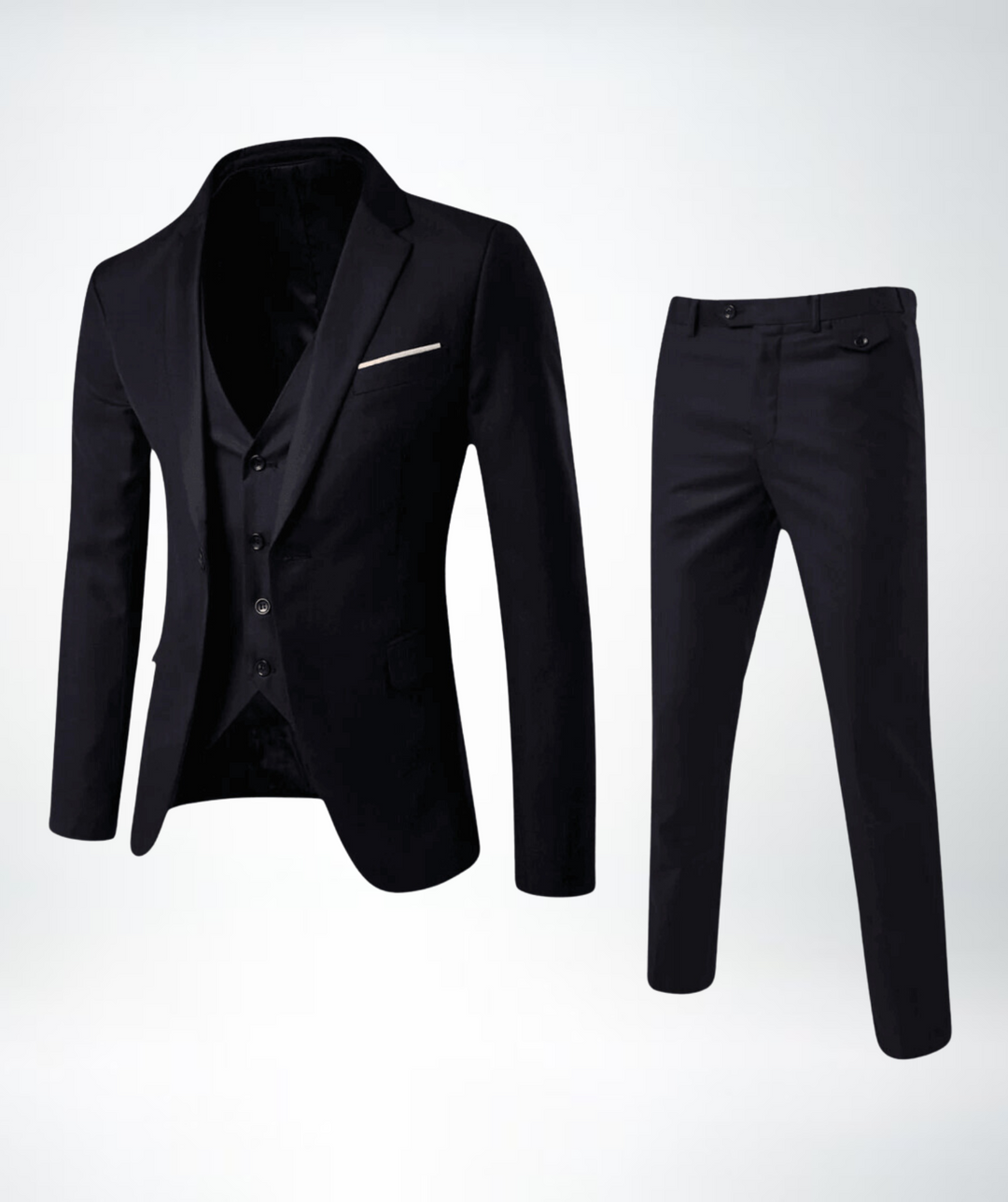 Elegant men's three-piece suit, Lucas, ideal wedding attire & special occasion formal wear.