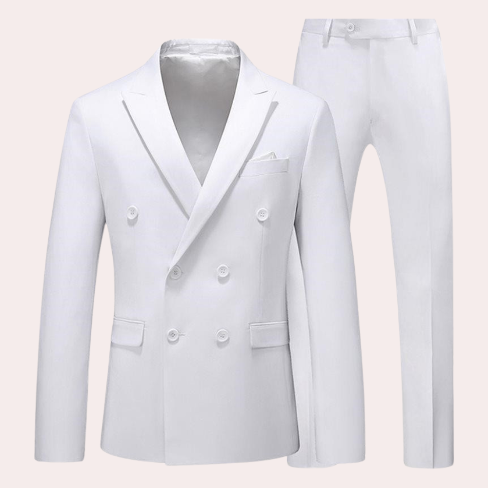 Elegant Vincent 2-piece men's suit set, a timeless and comfortable choice for all seasons' fashion.