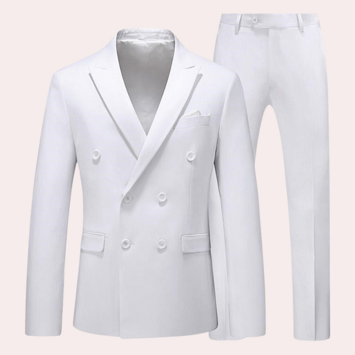 Elegant Vincent 2-piece men's suit set, a timeless and comfortable choice for all seasons' fashion.