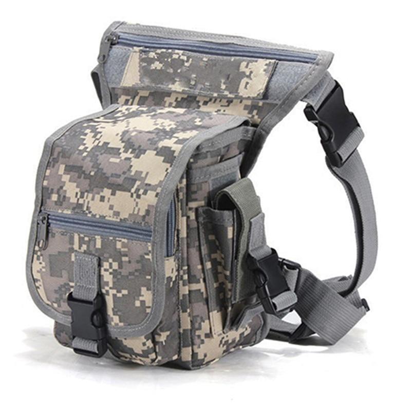Durable men's drop leg tactical utility bag, water-resistant, with multi-pockets for outdoor adventures.