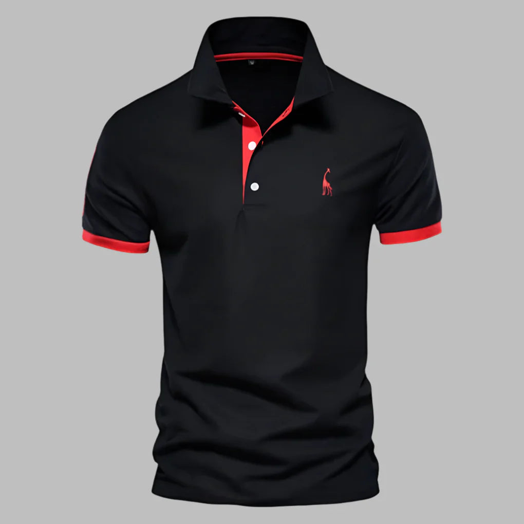 Comfortable men's polo shirt with tailored fit & breathable fabric. Ideal for versatile casual or smart office wear.