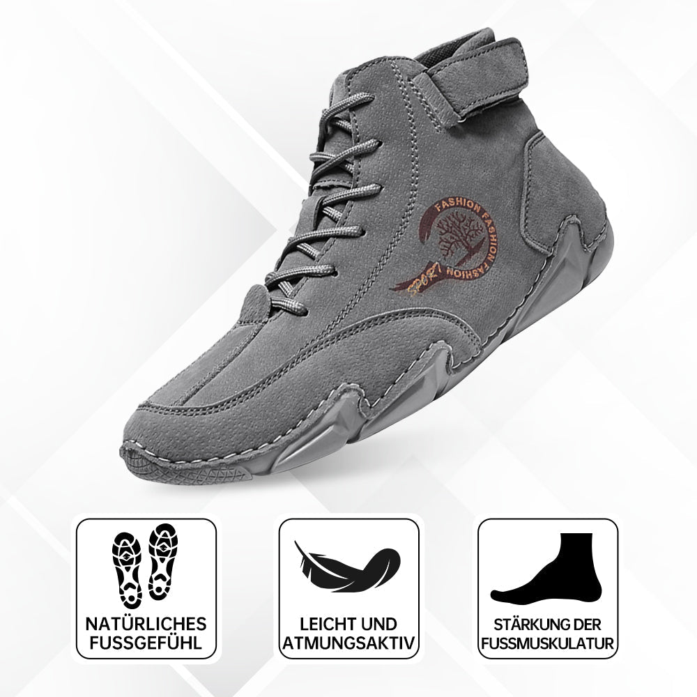 Ergonomic men's ankle boots with superior foot support for all-day comfort, waterproof design.