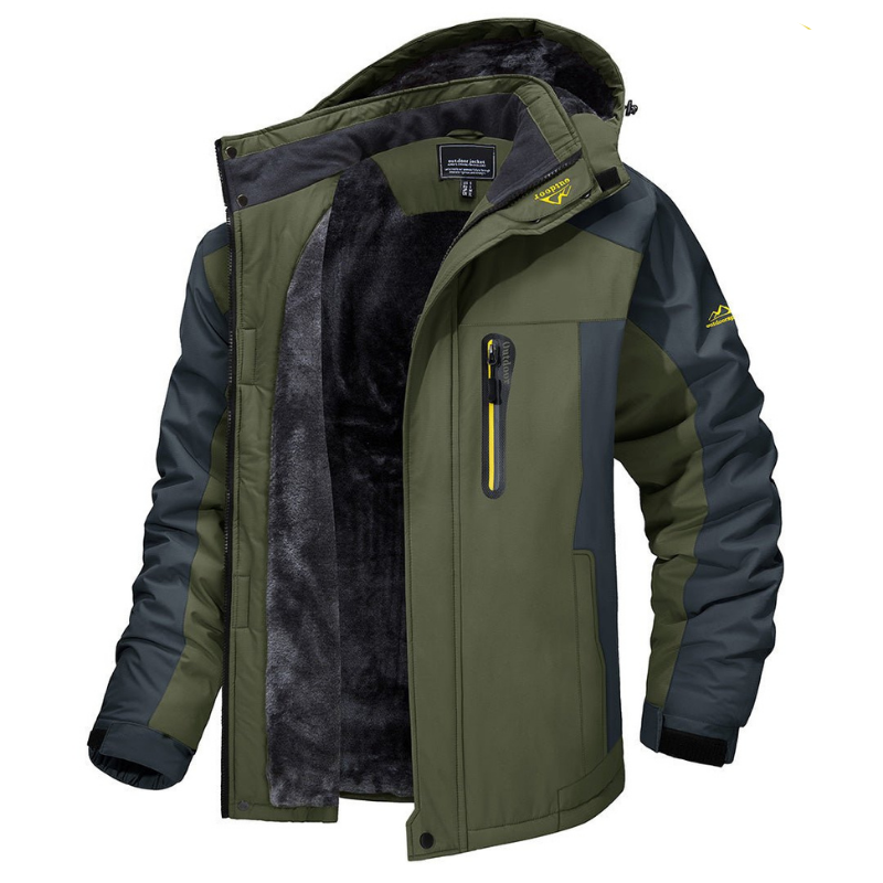 Men's Everest insulated winter jacket, waterproof & warm for cold weather adventures.