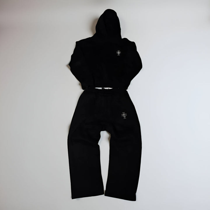 Cozy men's full body hooded tracksuit, ideal comfort wear & sleepwear. Great for relaxing at home.