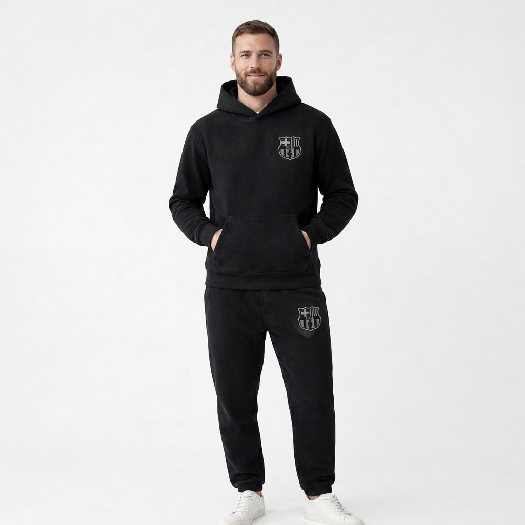 Men's full body hooded tracksuit, excellent for loungewear, sleepwear, and casual home wear.