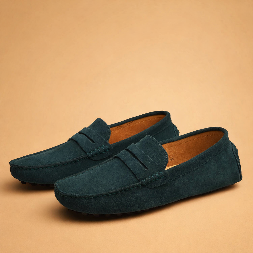 Classic men's Italian style loafers. Comfortable slip-on casual shoes for versatile everyday & travel.