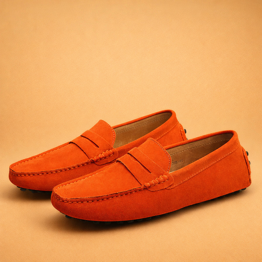 Easy slip-on men's Italian loafers. Stylish & comfortable casual footwear, perfect for sophisticated everyday wear.