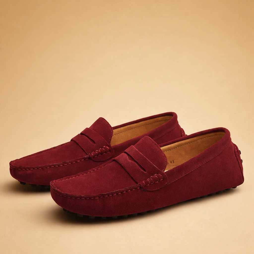 Comfortable men's Italian style casual shoes. Stylish slip-on loafers, great for everyday sophistication & travel.