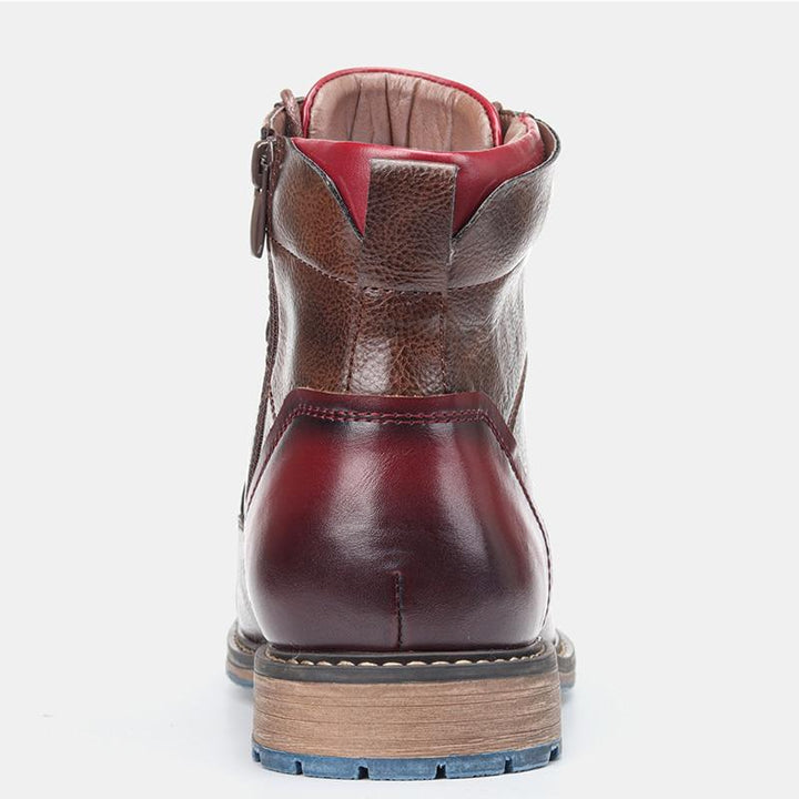 Stylish men's lace-up ankle cowboy boots. Perfect for western fashion, casual outfits & men's everyday wear.