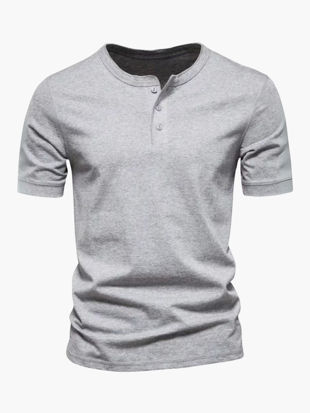 Enjoy summer in this comfortable men's lightweight short sleeve button shirt, perfect for daily wear.