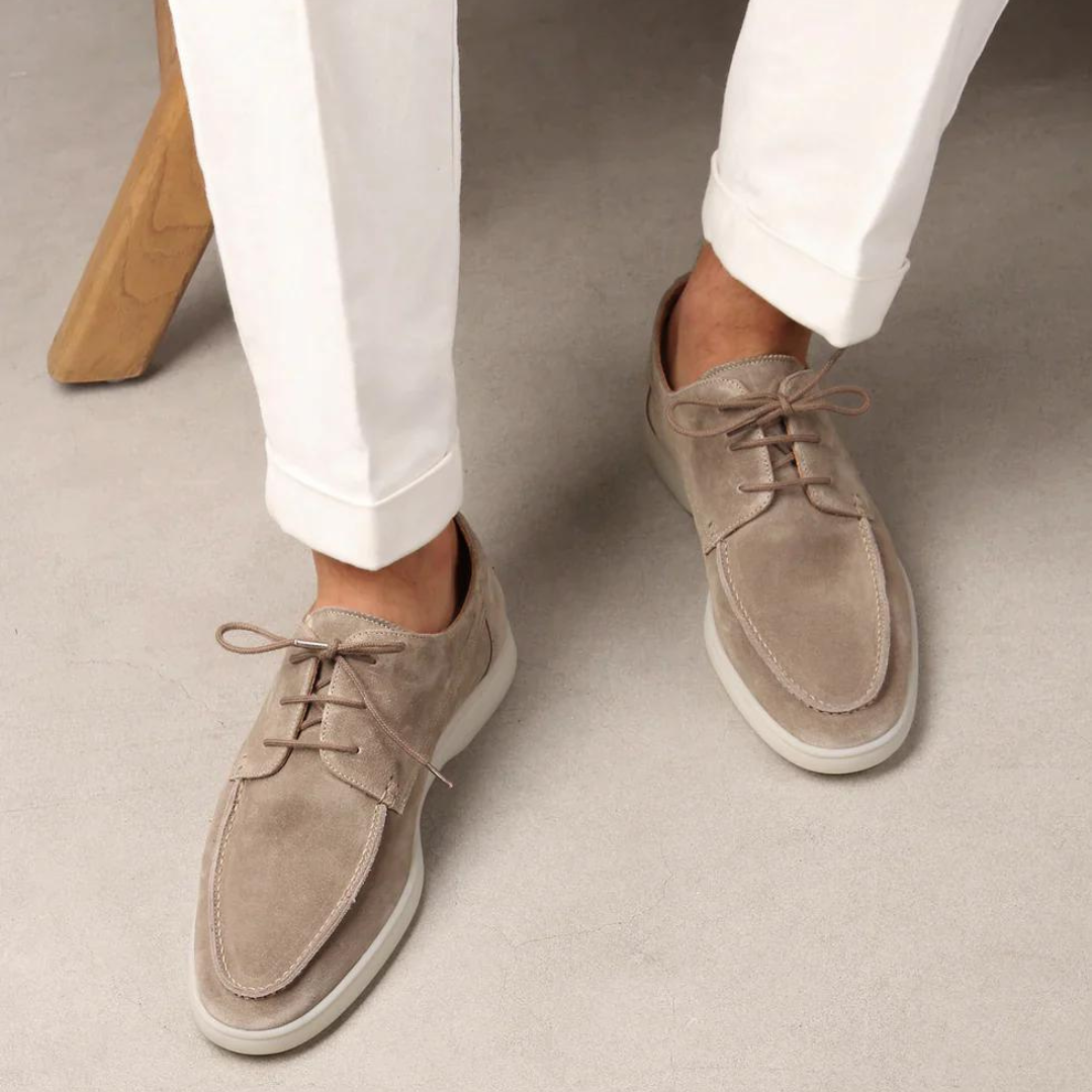 Men's luxury Diederik leather lace-up loafers, perfect for sophisticated style.