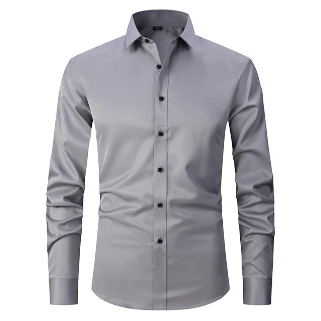 Men's Noah Wrinkle-Free Stretch Slim Fit Shirt. Effortless style, long sleeve, comfort & easy care.