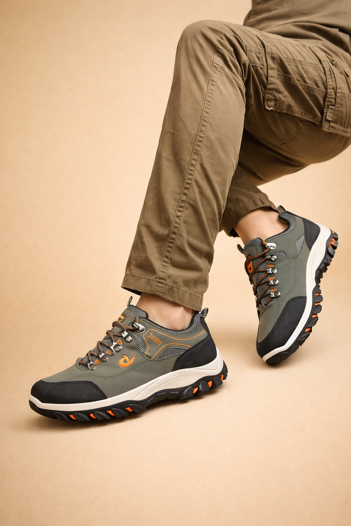 Stylish men's casual orthopedic sneakers, offering extreme comfort & arch support for walking & daily wear.