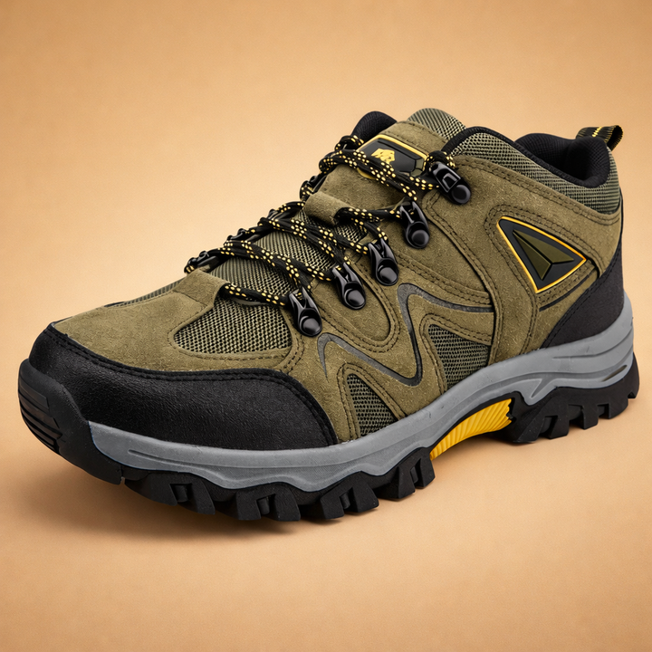 Men's orthopedic walking shoes with arch support & cushioning for all-day comfort & foot pain relief.