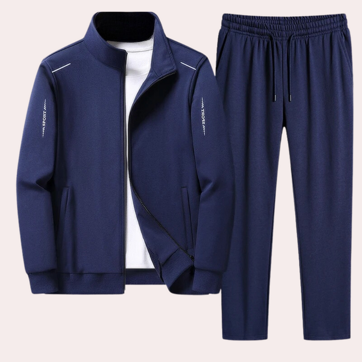 Men's Owen tracksuit. Comfortable two-piece jogger set for versatile everyday style, athleisure, and casual wear.