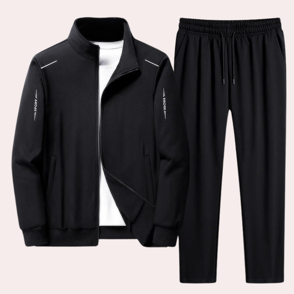 Blue men's comfortable tracksuit, a stylish jogger set perfect for activewear, sportswear, and relaxed casual outfits.