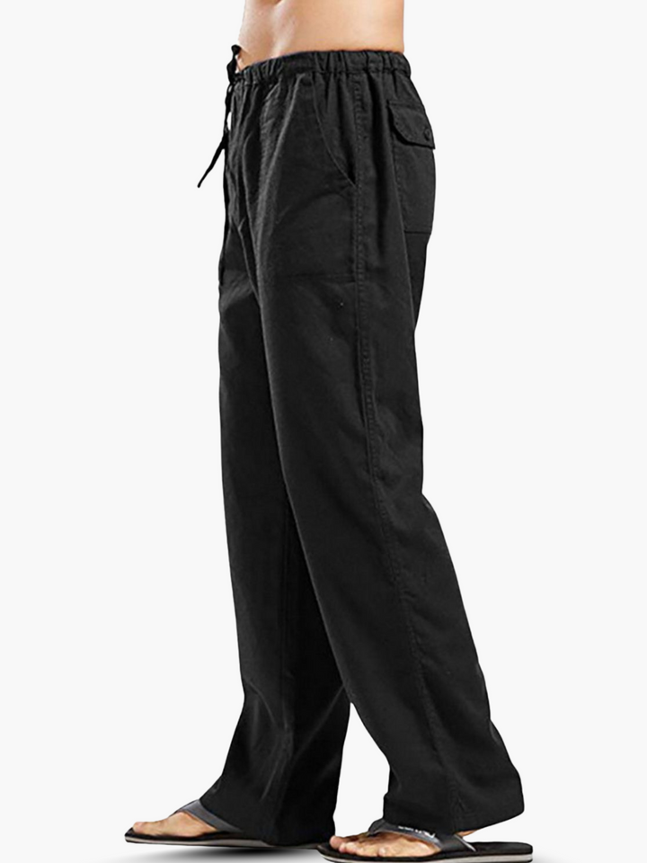 Stylish men's casual relaxed fit drawstring lounge pants, offering ultimate comfort and freedom of movement.