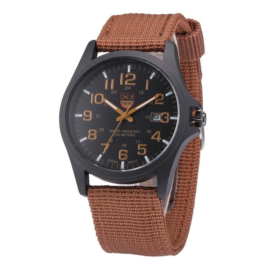 Men's rugged tactical outdoor watch with durable silicone strap, stainless steel case, and water resistance for adventure.